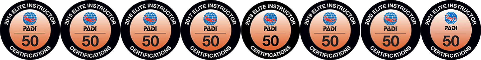 PADI Elite Instructor Badge