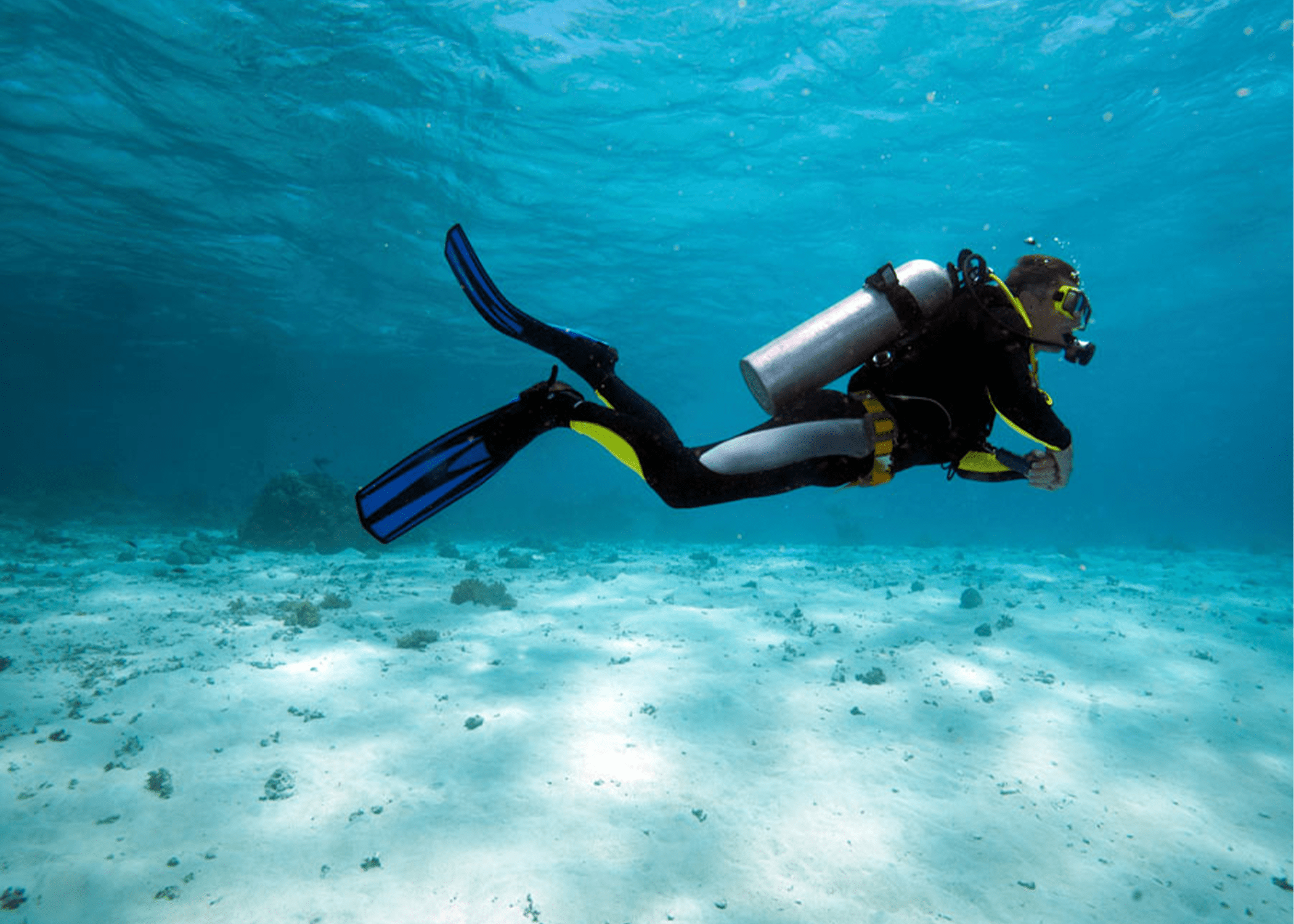 Дайвер. Принцесса Диана Скуба дайвинг. Скуба-дайвинг, Scuba-Diving погружение. Скуба акваланг. Аквалангист под водой.