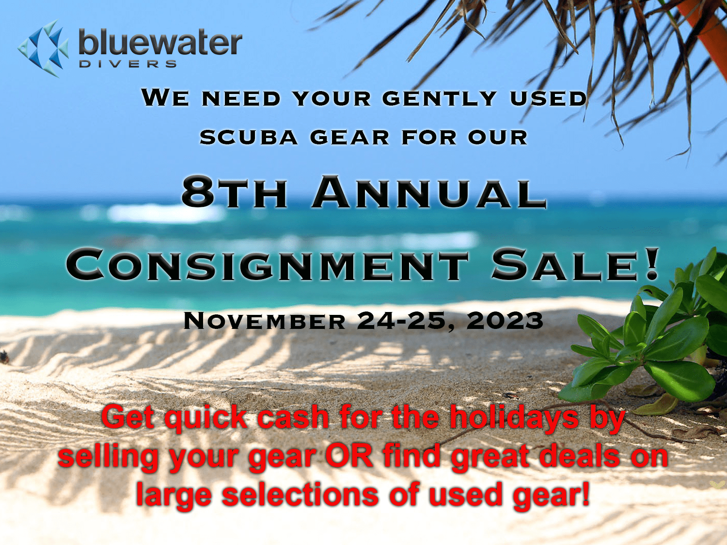 Bluewater Divers Annual Consignment Sale Scuba Gear Equipment