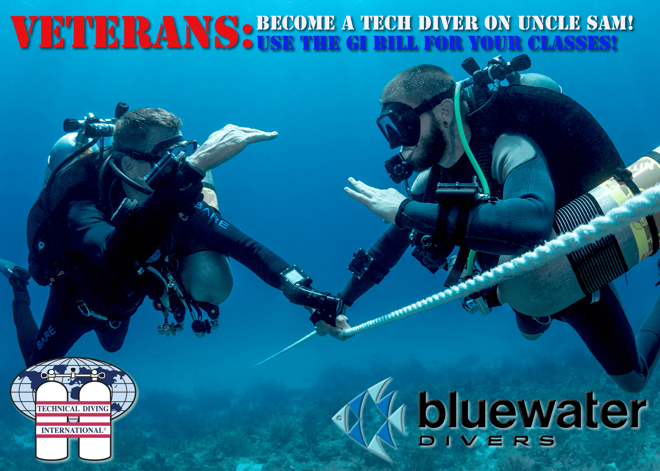 Veteran GI Bill Technical Diving Bluewater Divers