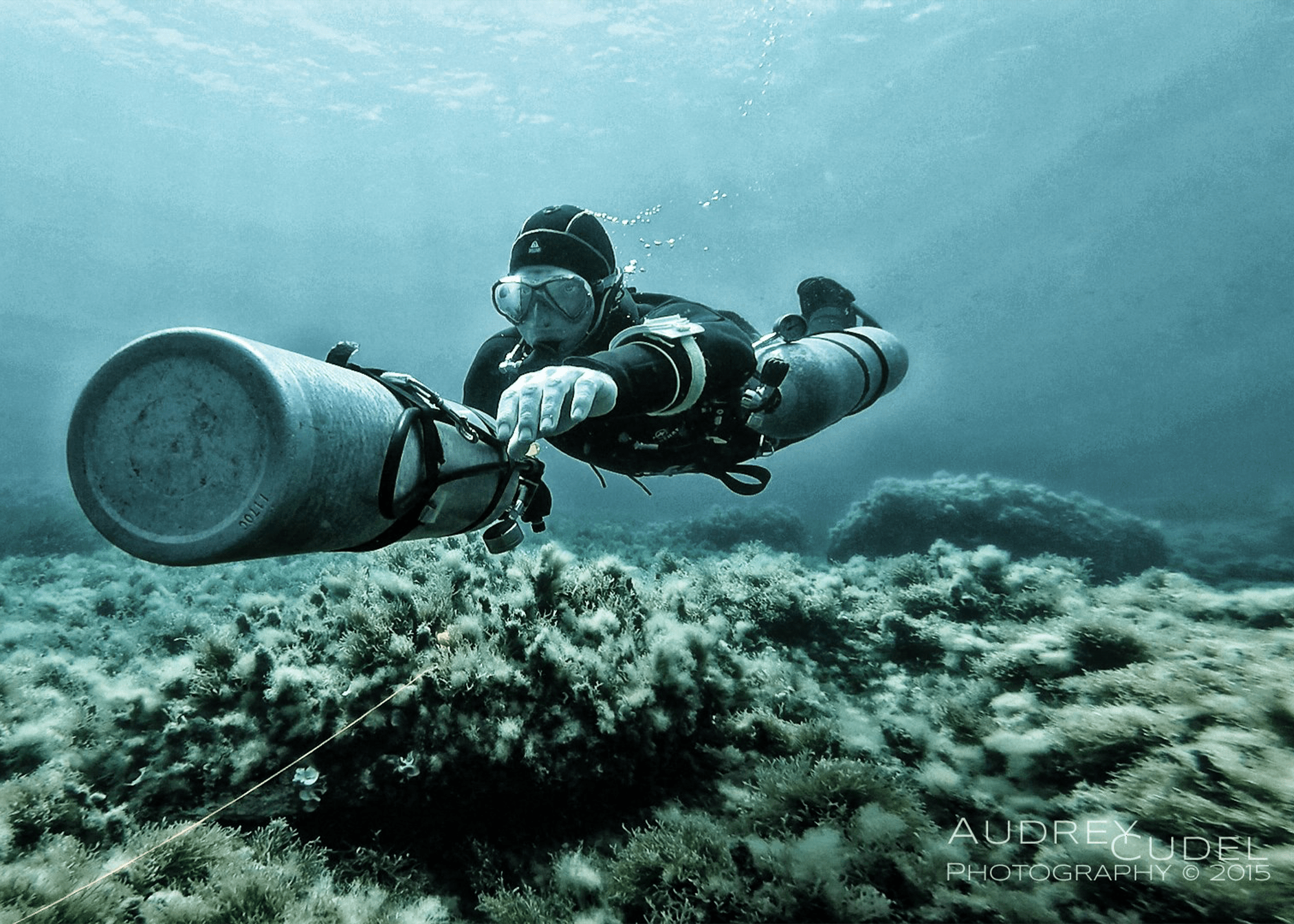 Audrey Cudel Sidemount Cylinder Removed Bluewaterokc Bluewater Divers